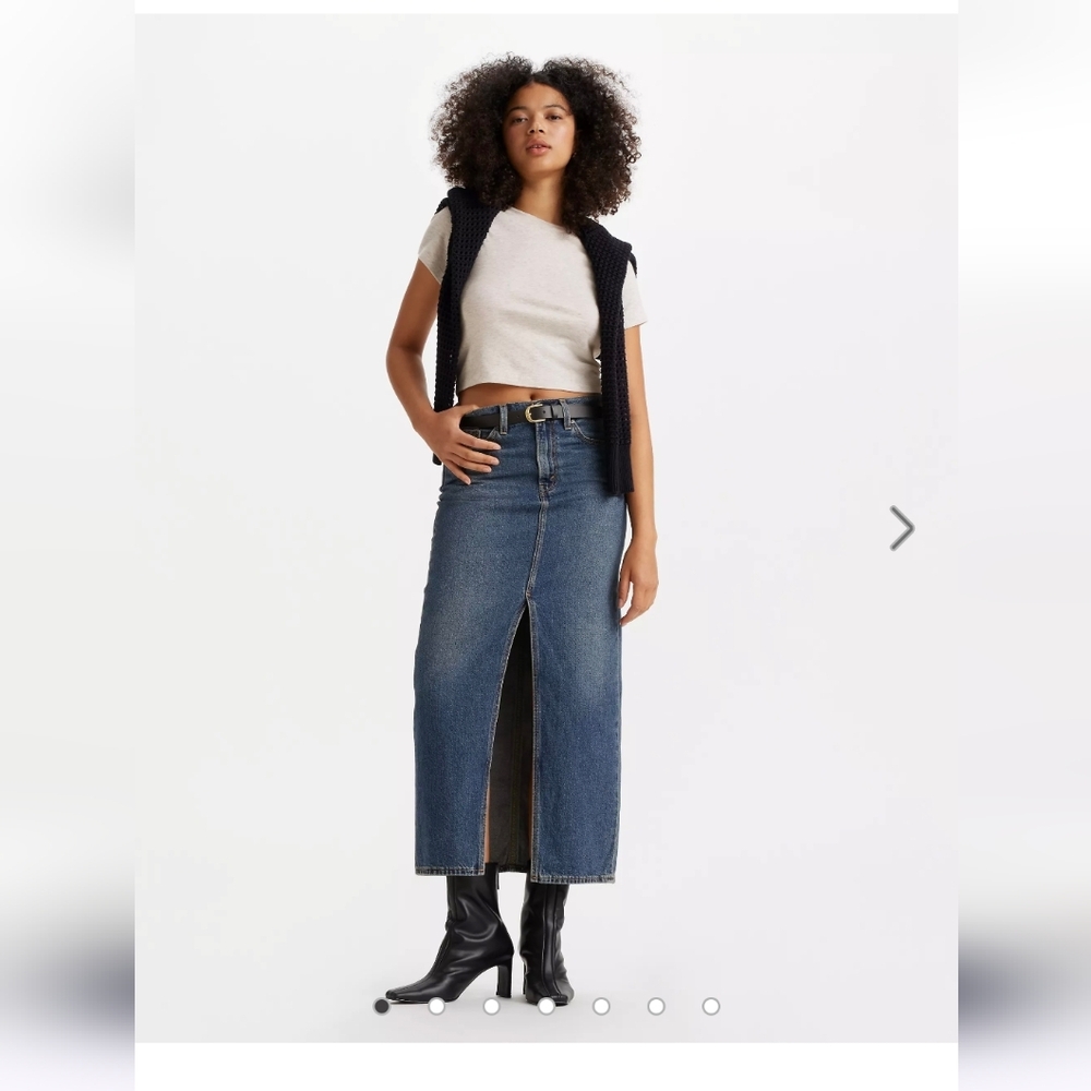 Levi's ANKLE COLUMN SKIRT Size 28